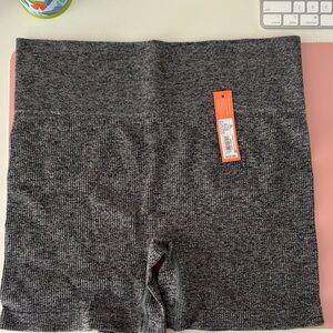 Colsie Gray Bike Shorts Seamless Stretch Fit